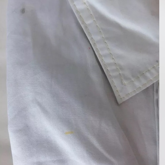 True Religion Sample Item White Men Dress Shirt Long Sleeve Cotton M - Picture 6 of 12